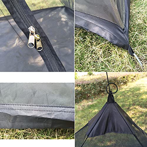 Outdoor Travel Portable Tent Single Travel Tent with Floor Mat, Easy to Store, Not Waterproof