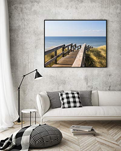 Panorama Póster Isla de Sylt 70 x 50 cm - Impreso en Papel de 250gr - Póster Pared - Cuadros Paisajes - Cuadros Zen - Póster Naturaleza - Cuadros Decoración Salón y Dormitorio