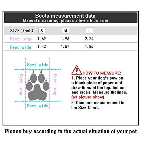 Paor Botas para mascota pequeña, perros y gatos, para lluvia, nieve, zapatos para perro pequeño, portátil