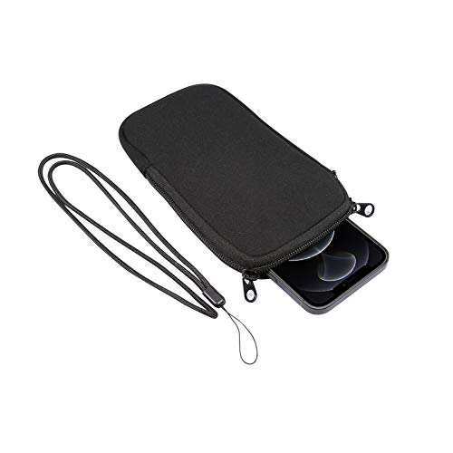 Para iPhone 12 Mini, SE 2020, 11 Pro, XS, X, 8, 6, 6s a prueba de golpes bolsa de neopreno para teléfono con cordón para el cuello, 5.4 pulgadas