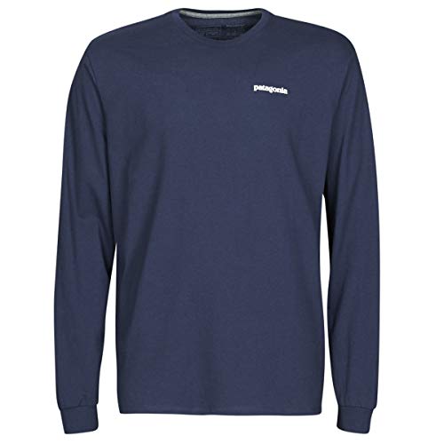 Patagonia M's L/S P-6 Logo Responsibili-tee Camiseta, Classic Navy, L para Hombre