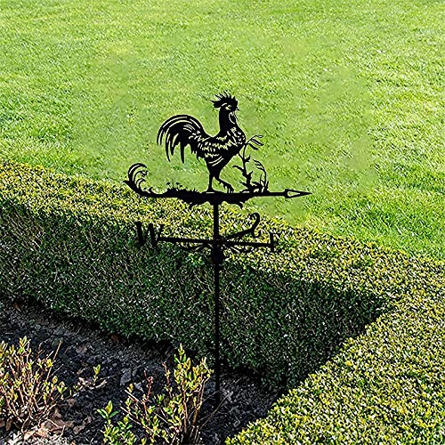 Patrón De Gallo Decoración Veleta Veleta Montaña Jardín Decoración De Jardín Veleta De Acero Inoxidable Escena De Granja Veleta De Viento Herramienta De Medición Profesional Protección UV