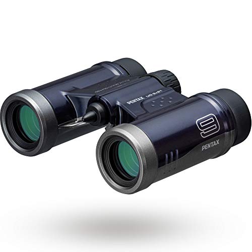 Pentax Binoculares UD 9x21 - Navy Un Campo de visión Brillante y Claro, Cuerpo Ligero con Prisma de Techo, óptica Totalmente Multicapa, 9X magnificación, Ideal para conciertos, Deportes, Viajes