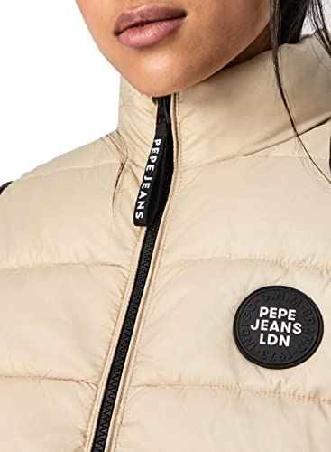 Pepe Jeans Chaleco Sita Beige Acolchado para Mujer M