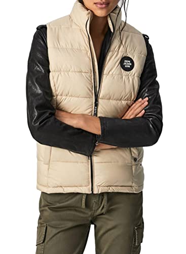 Pepe Jeans Chaleco Sita Beige Acolchado para Mujer M