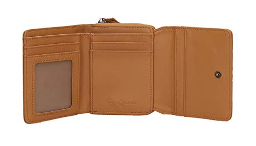 Pepe Jeans India Billetero con Monedero Amarillo 10x8x3 cms Piel Sintética