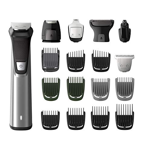 Philips MULTIGROOM Series 7000 MG7770/15 - Afeitadora recargable (Negro, Plata, Rectángulo, Barba, Oído, Ceja, Moustache, Nariz, 300 min, Integrado, Batería)