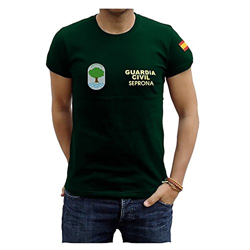 Piel Cabrera Camiseta Guardia Civíl Seprona (L, Verde)