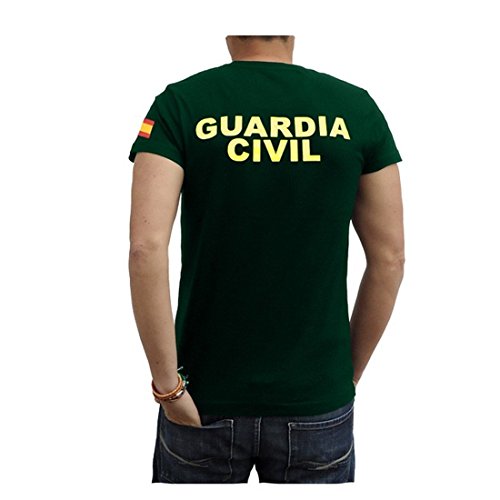 Piel Cabrera Camiseta Guardia Civil (Talla L, Verde)