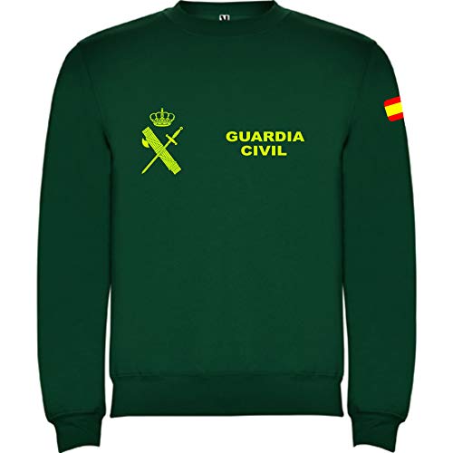 Piel Cabrera Sudadera Guardia Civil (Verde, L)