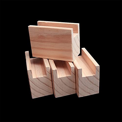 Pies Cóncavos De Muebles De Madera Maciza, Mesa de Madera Escritorio Cama elevadora Elevación Muebles Piernas Elevadoras Pies hasta 5cm Elevador Paquete de 4(Size:Slot w:2.5cm/1.0in)