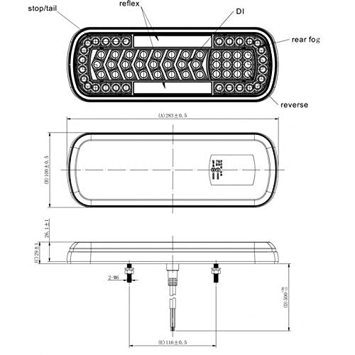 Piloto trasero para Camión LED Multifunción