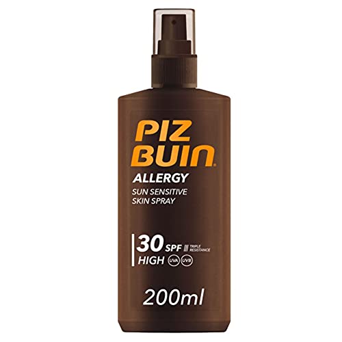 Piz Buin, Protector Solar Allergy Spray SPF 30 Protección Alta, 200 ml