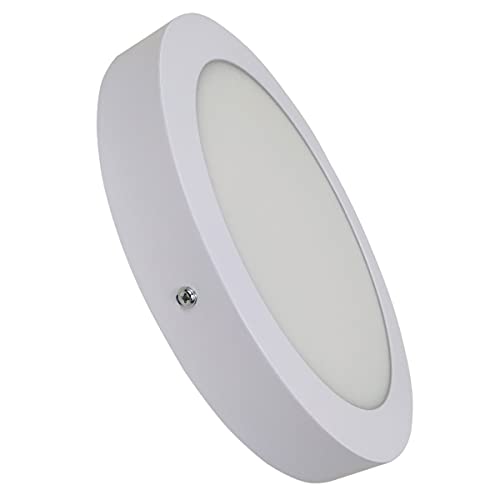 Plafon LED Redondo Superficie 20W. Color Blanco Frio (6500K). 1800 Lumenes. Driver Incluido.