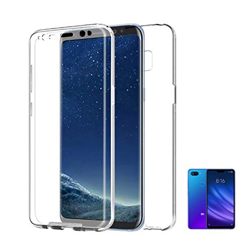 PLANETMOVIL [[ Compatible con Xiaomi Mi 8 Lite ]] (6.26 Pulgadas) Carcasa Funda 360 Doble Cara 100% Transparente Completa Enteriza con Trasera rígida