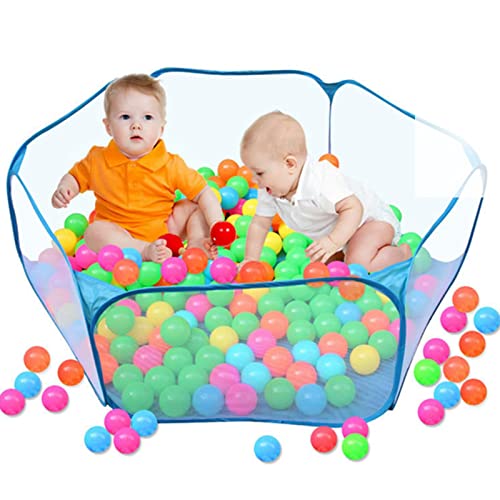 Plegable Ocean Ball Play Carpa Portátil Plegable Almacenamiento Ocean Ball Pit Pool Tienda de Dibujos Animados Bebé Regalo Divertido para Niños Pequeños Jugando al Aire Libre