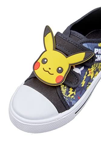 Pokemon Bombas de lona para niños, color Negro, talla 30 EU