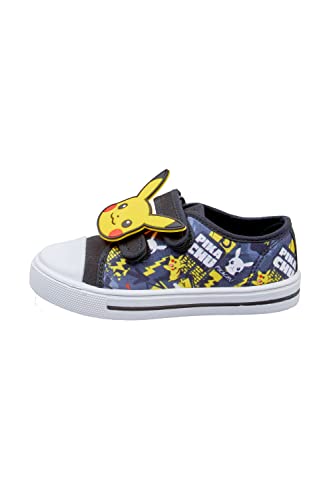 Pokemon Bombas de lona para niños, color Negro, talla 30 EU