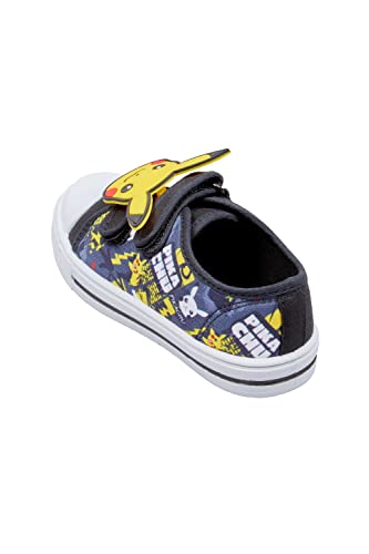 Pokemon Bombas de lona para niños, color Negro, talla 30 EU