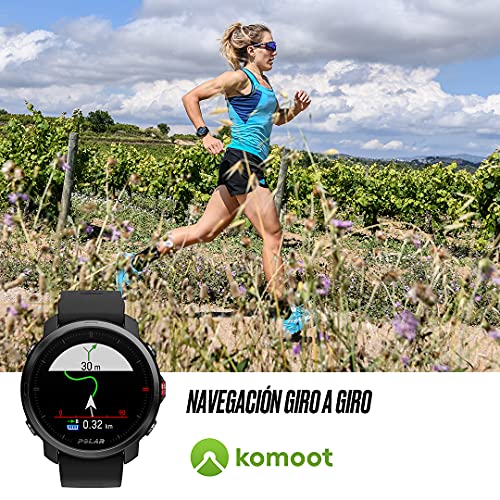 Polar GRIT X - Outdoor multisport watch con GPS con Brújula, Altímetro y Durabilidad de Nivel Militar para Practicar trail running, mountain bike, ciclismo - Batería de Larga Duración