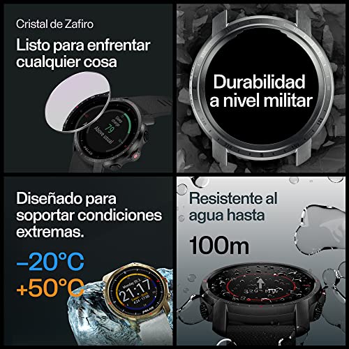 Polar Grit X Pro - GPS Multisport Smartwatch - Durabilidad Militar, Cristal de Zafiro, FC en la Muñeca, Batería de Larga Duración, Orientación, Para Deportes al Aire libre, Trail Running, Senderismo