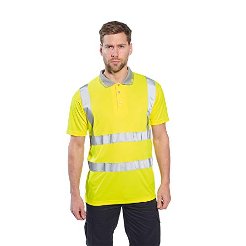 Portwest S477 - Hi-Vis S/S Polo, color Amarillo, talla 6XL