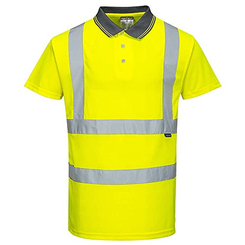 Portwest S477 - Hi-Vis S/S Polo, color Amarillo, talla 6XL