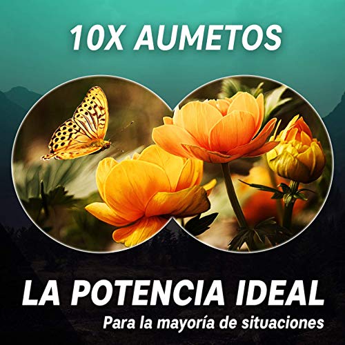 Prismáticos 10x50 Slokey – Binoculares Largavista Profesionales, de Largo Alcance y Potentes para Adultos. Ideales para Caza, Astronomía, Observación de Aves y Camping. Incluye Funda, Correa y Gamuza