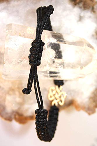 Pulsera con el símbolo celta del Nudo sin fin, Pulsera celta, Amuleto celta, druida, Talisman, Nudos, Brazalete yoga, reiki, meditación, Lohas, símbolo de protección, Budista