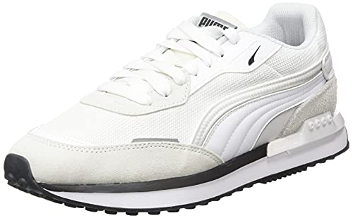 PUMA City Rider B&w, Zapatillas Unisex Adulto, Blanco, 44.5 EU