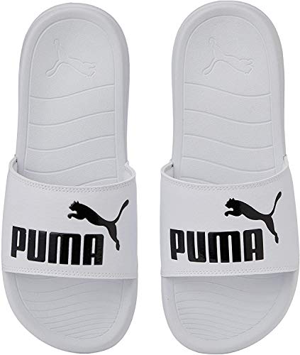 PUMA Popcat 20, Zapatos de Playa y Piscina, para Unisex adulto, Blanco (Puma White-Puma Black), 40.5 EU