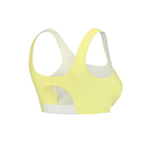 PUMA Women Sporty Padded Top 1P Camiseta, Amarillo, S para Mujer