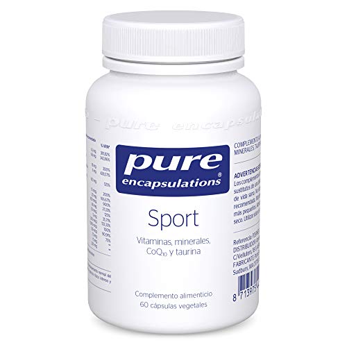 Pure Encapsulations - Sport 76g - Vitaminas, Minerales, Coenzima Q10 y Taurina - Micronutrientes Óptimos para Deportistas y una Vida Activa - 60 Cápsulas Vegetarianas