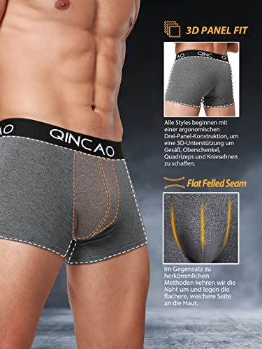 QINCAO Calzoncillos Hombre Boxer Pack de 5 o 8 Bóxer Algodón Multicolor