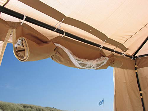 Quick-Star 2 Laterales con Ventana de PVC 300 x 195 cm Carpa para Sahara de 3 x 3 m página Pared Arena