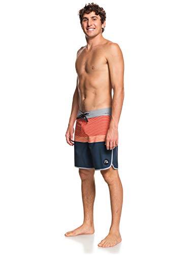 Quiksilver Highline Tijuana 18" Boardsrt Bañador, Hombre, Azul (Majolica Blue Heather), 36