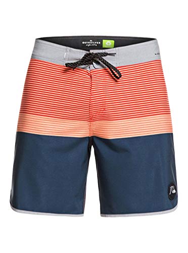 Quiksilver Highline Tijuana 18" Boardsrt Bañador, Hombre, Azul (Majolica Blue Heather), 36