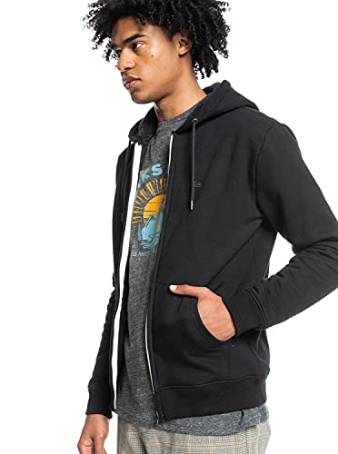 Quiksilver - Sudadera con Capucha - Hombre - L - Negro