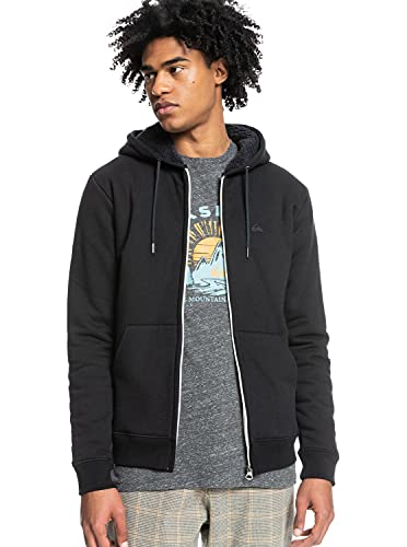 Quiksilver - Sudadera con Capucha - Hombre - S - Negro