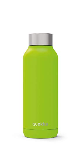 Quokka Solid - Lime 510 ML | Botellas De Agua Acero Inoxidable Sin BPA |Botella Térmica De Doble Pared - Mantiene el frío y el Calor para Niños y Adultos