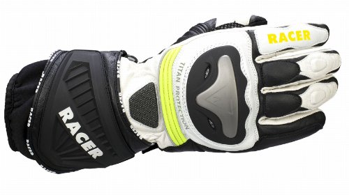 RACER Race Titan - Guantes de esquí para Hombre Multicolor Fluo Green Talla:Small