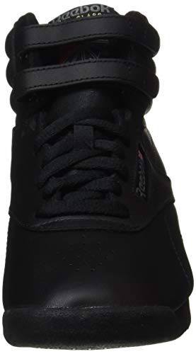 Reebok Freestyle Hi - Zapatillas de cuero para mujer, Negro (Black), 40 EU