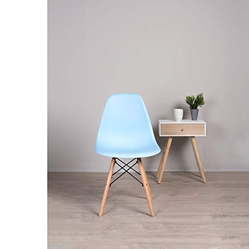 Regalos Miguel - Sillas Comedor - Silla Tower Basic - Azul Claro - Envío Desde España