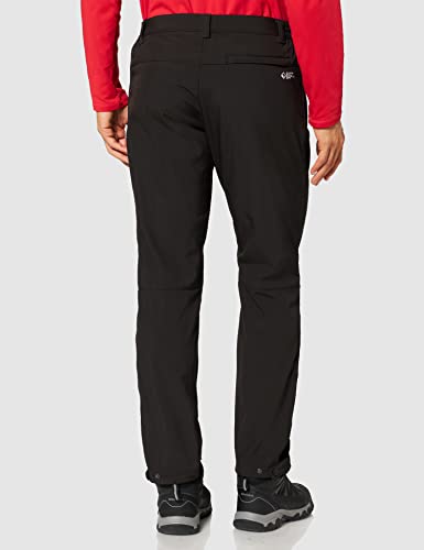 Regatta Geo Softshell Ii Pantalón Hombre, Negro, FR: 40 (Talla Fabricante : 32)