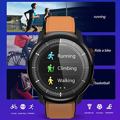 Reloj Inteligente Hombre, Smartwatch de Pantalla Táctil Ccompleta Impermeable IP68, Pulsera de Actividad Inteligente con 9 Deportes, Pulsómetro,Sueño,GPS,Caloría,4 Correas, iOS y Android