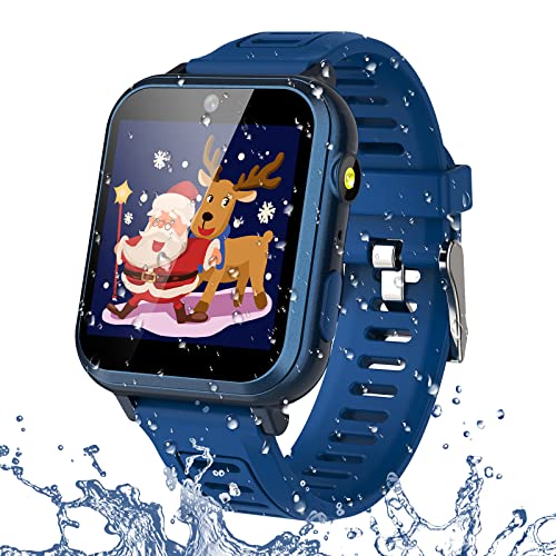 Reloj Inteligente Para Niños, Smartwatch 1.54 Pulgadas Video 16 Juegos con Aluminio Pantalla Táctil, Reloj Inteligente Para Niñas Podómetro Calorías Linterna Música 3-12 Años Cumpleaño Navidad Regalo