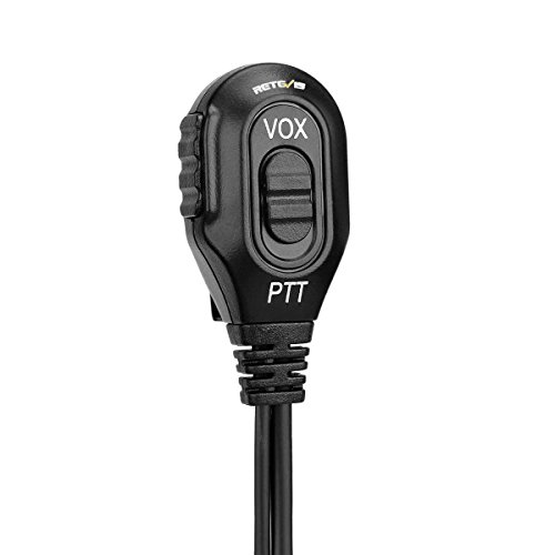 Retevis EA101M Walkie Talkie Auricular Pinganillo 1 Pin 2.5 mm Compatible con Motorola T82 T82 Extreme T62 T92 H2O T60 T61 T62 T80 Extreme T80ex T81 Hunter Retevis RT45 Walkie Talkies (5 Piezas)