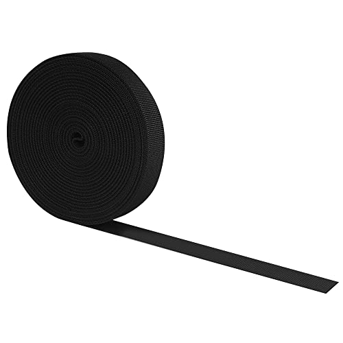 RETON 10 yardas negro Nylon Heavy correa de correas (15mm)