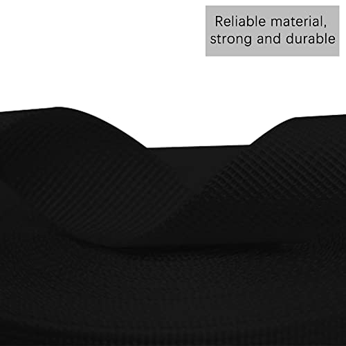 RETON 10 yardas negro Nylon Heavy correa de correas (15mm)