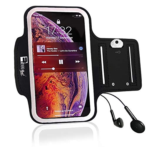 RevereSport Brazalete Deportivo iPhone 13 Pro MAX. Antideslizante contra Sudor Armband para Correr, Fitness. Gimnasio, Ciclismo. Teléfono Funda de Ejercicio